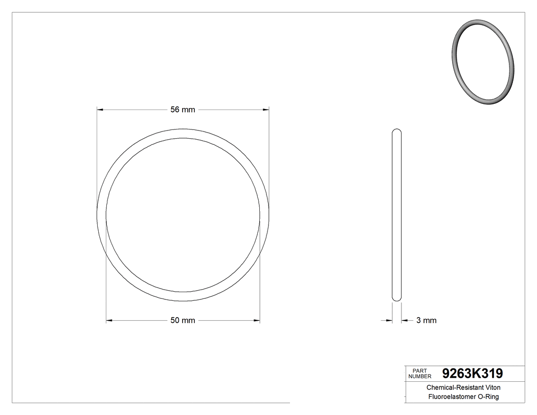 Technical drawing - 9263K319